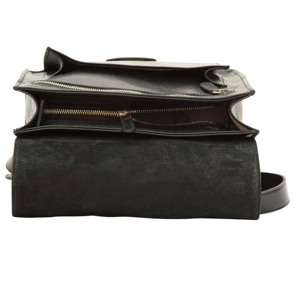 The Old Angler Black Smooth Italian Leather Backpack EUC Like New - Picture 15 of 16